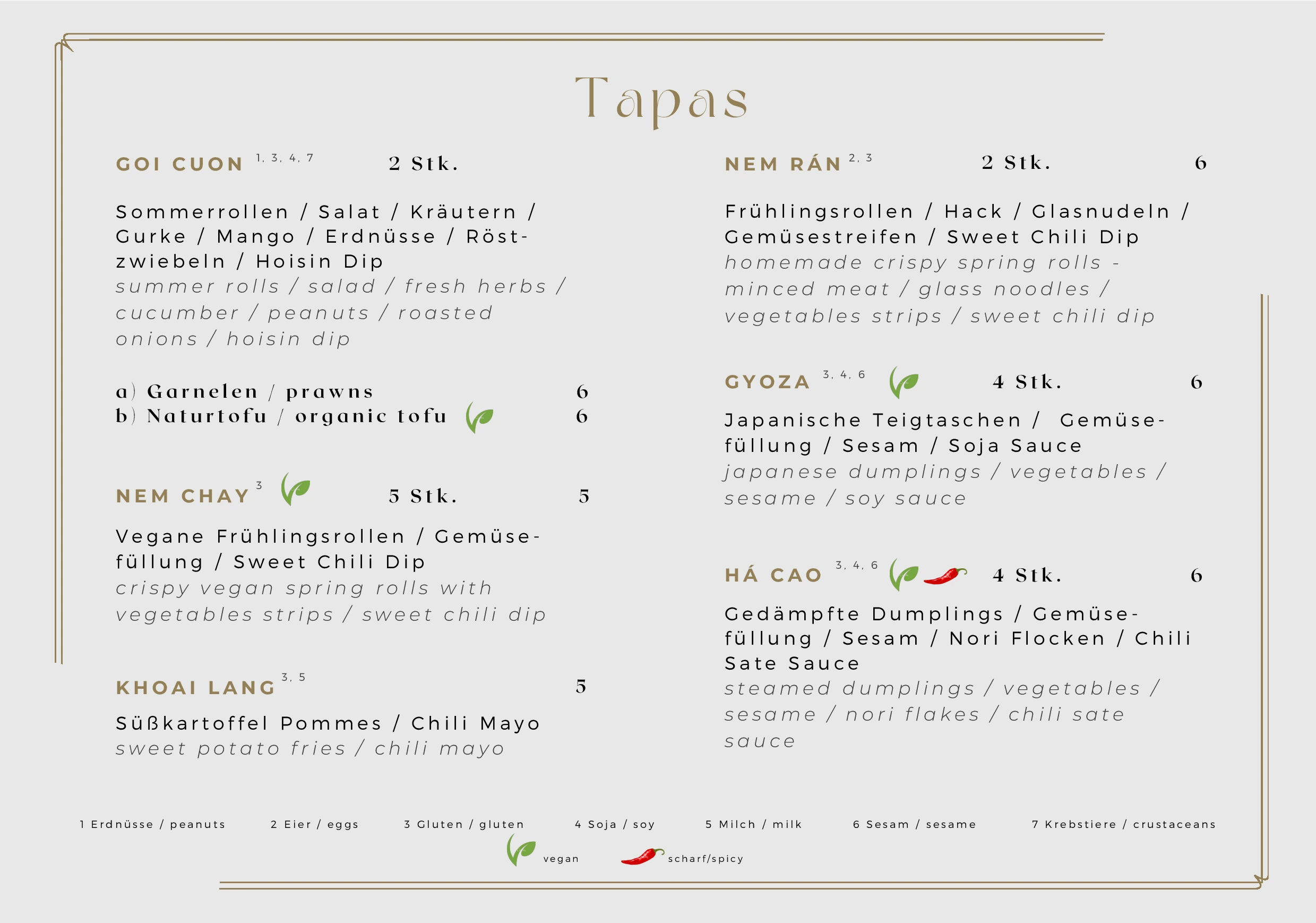 Pho Suppe Menu Hamburg – Vietnamesisches Essen – Page 1