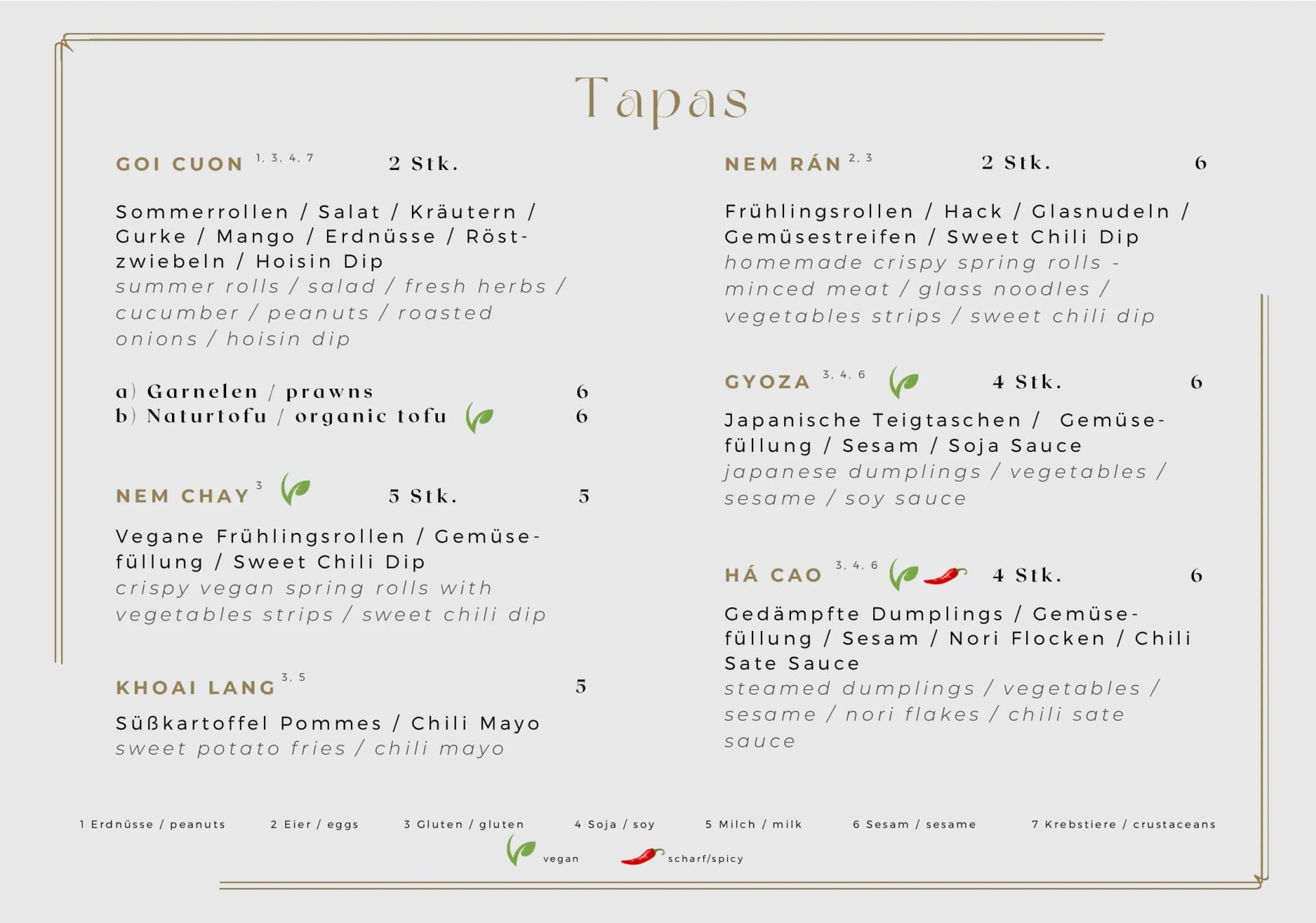 Pho Suppe Menu Hamburg – Vietnamesisches Essen – Page 1