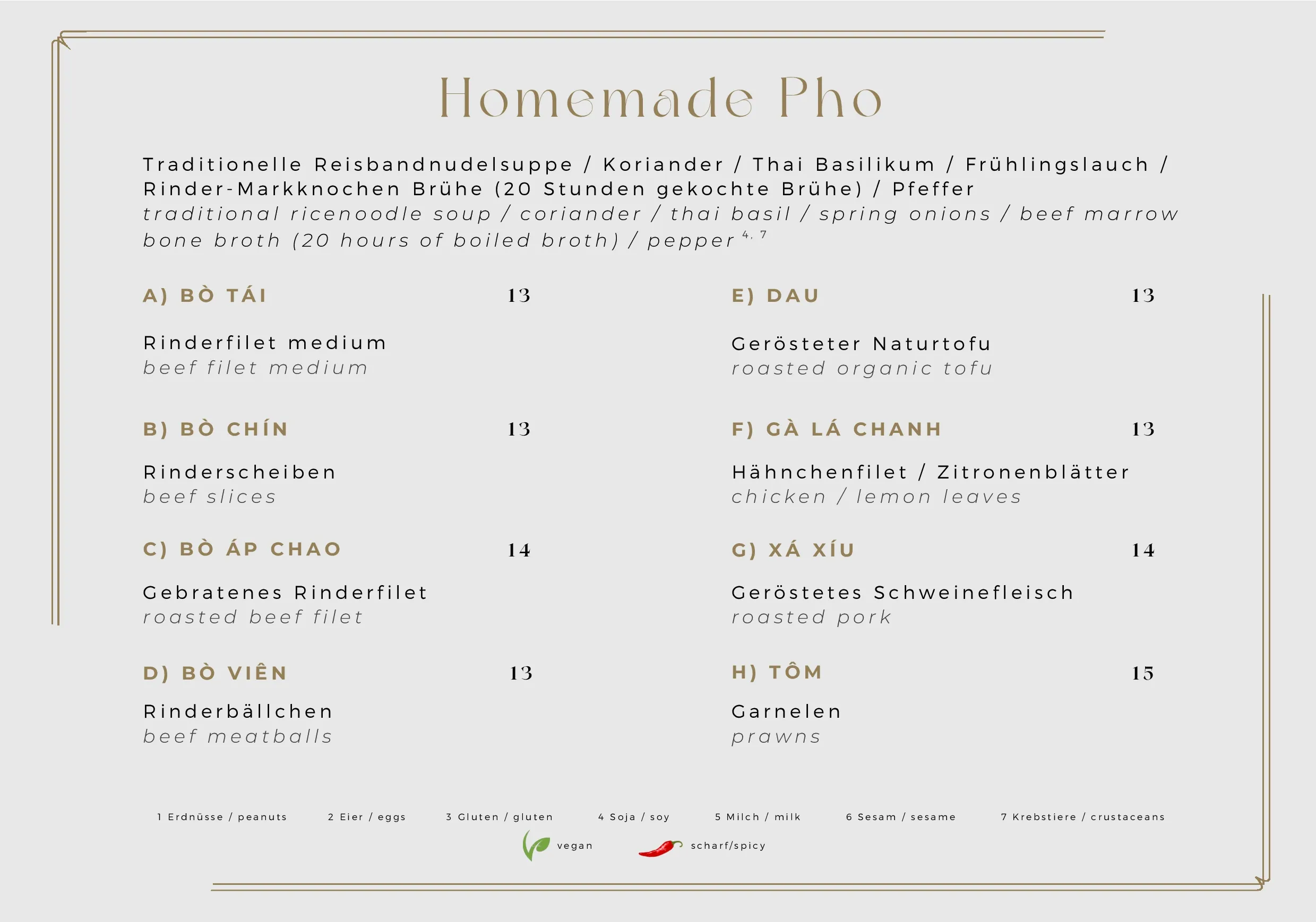 Pho Suppe Menu Hamburg – Vietnamesisches Essen – Page 5